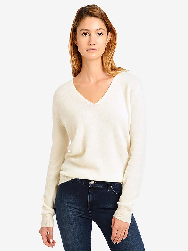 Cashmere V-Neck Willow Sweater