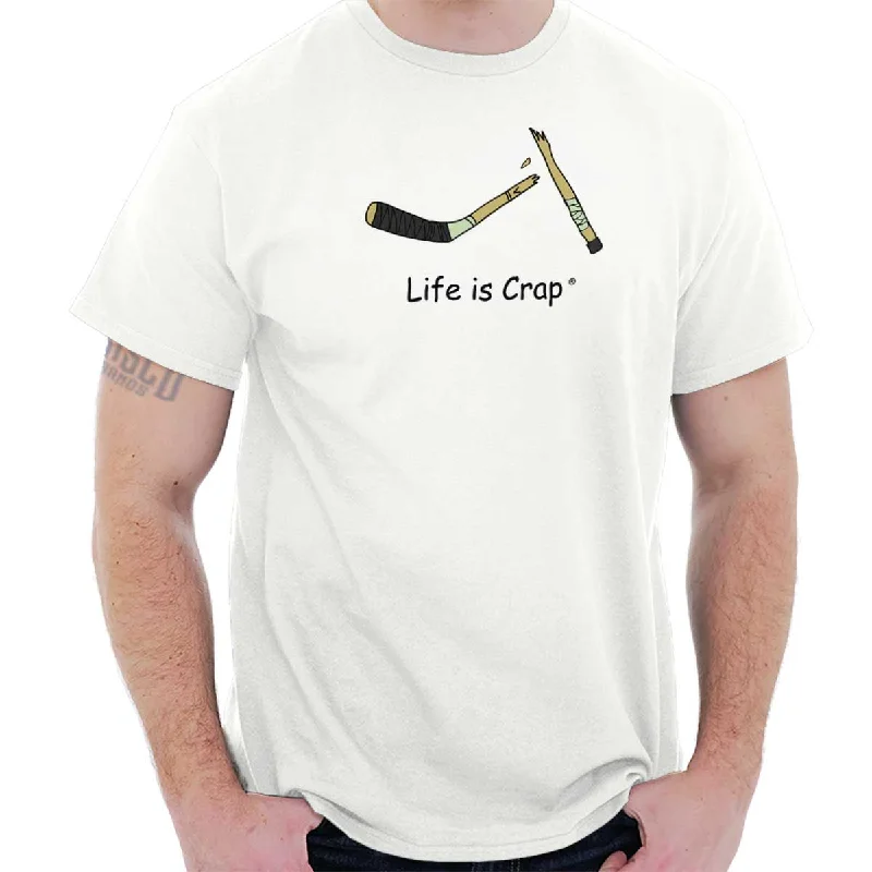 Cute Style Broken Hockey Stick T-Shirt