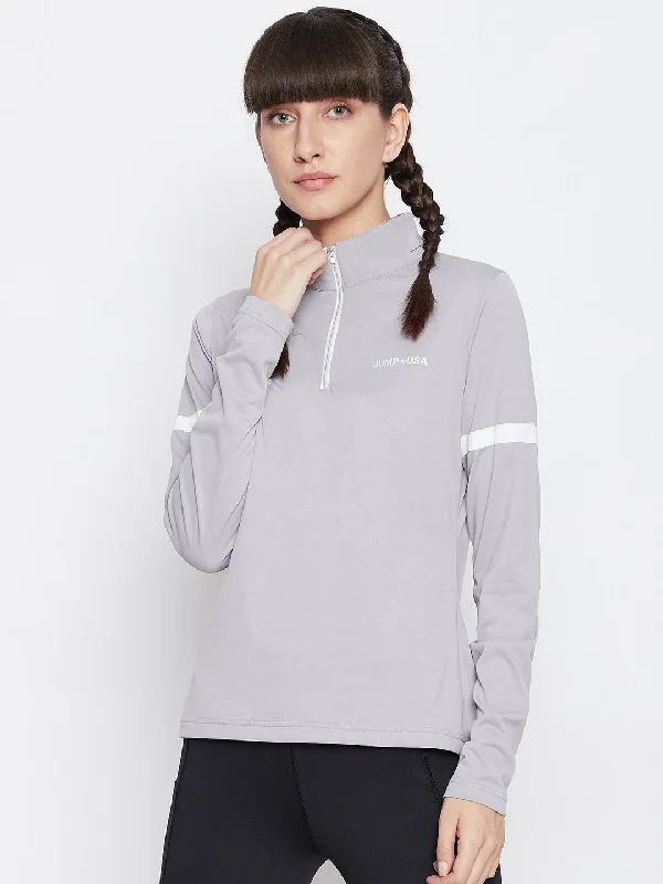 Fresh And Natural JUMP USA Women'S Solid Full Sleeve T-Shirt