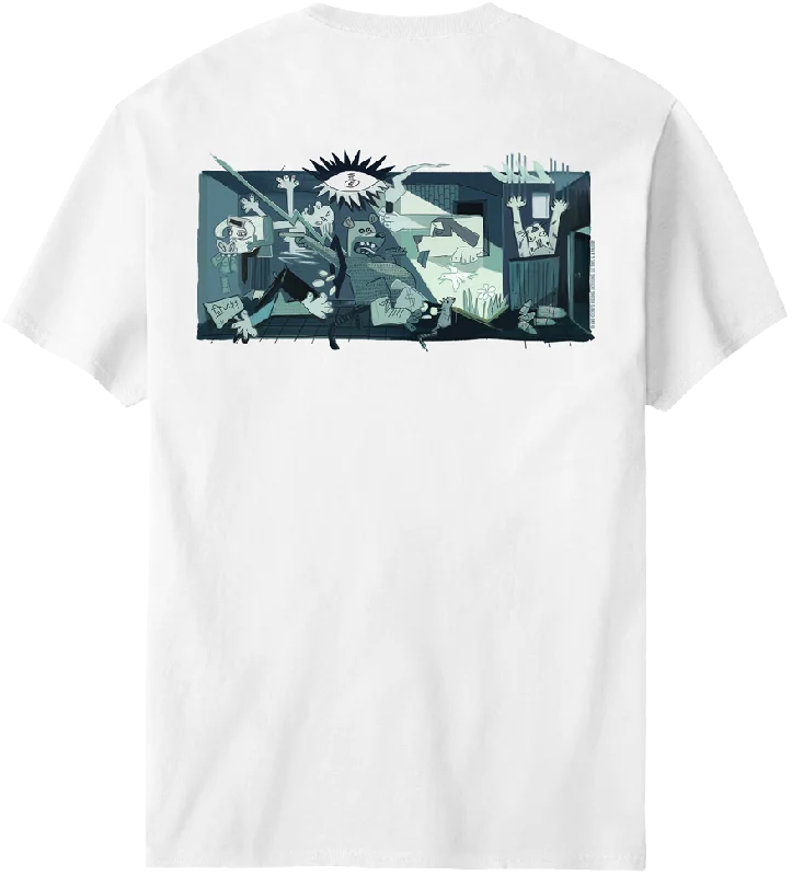 Eye-catching Personality Pawcasso Grrrnica T-Shirt