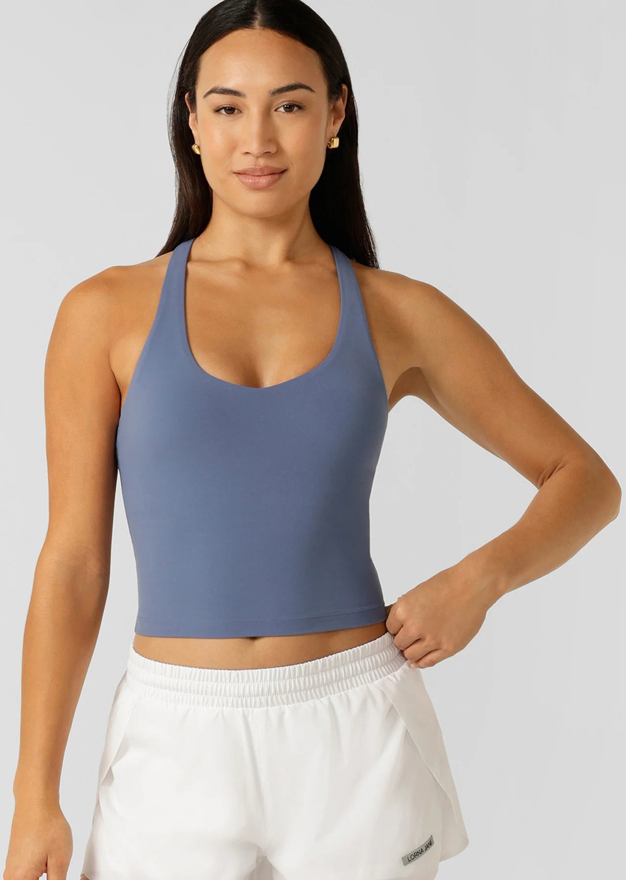 Lorna Jane Liberty Bra Tank Combo - Misty Blue