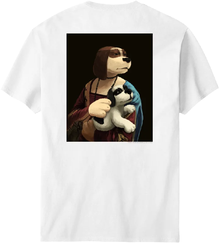 Dessert Matching Dog Vinci Lady T-Shirt