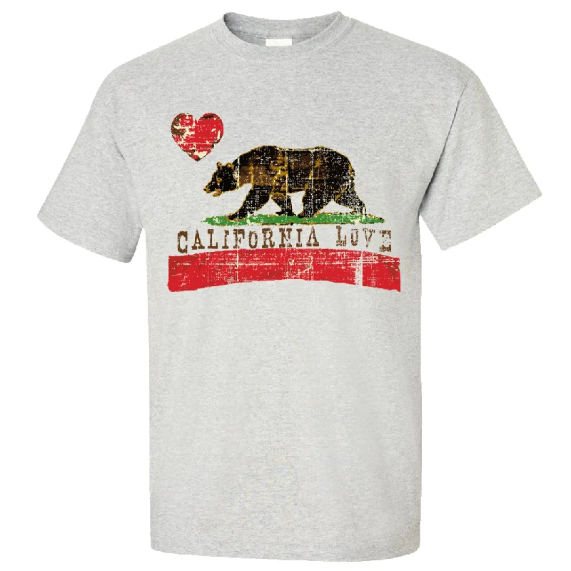 All-Day Wear California Love Distressed Asst Colors T-shirt/tee