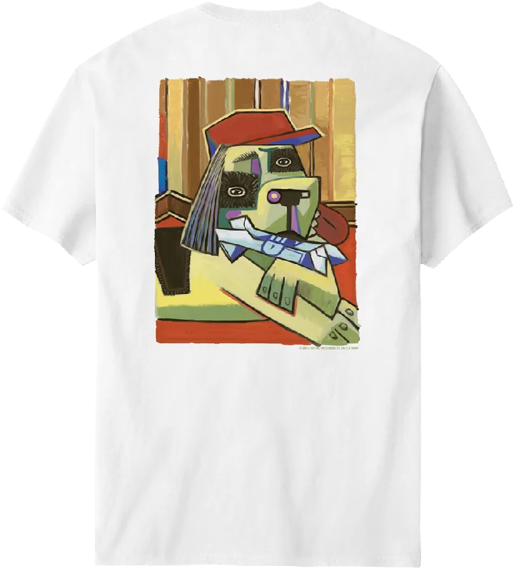 Fashion Style Pawcasso Hat Dog T-Shirt