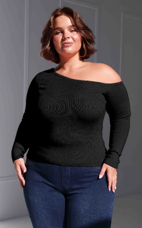 Versatile Items Ashlee Knit Top - Black