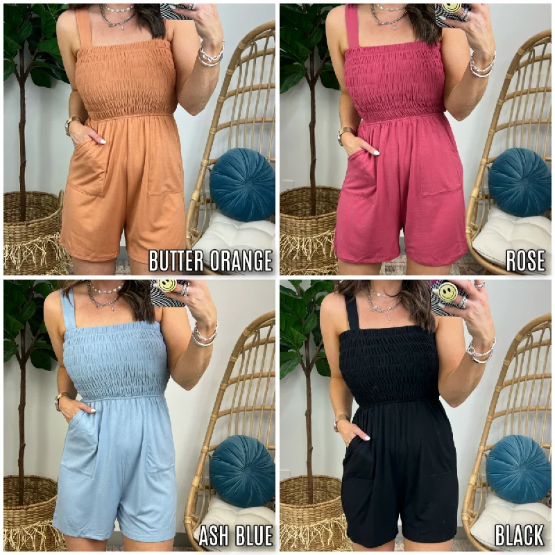 Cute Style Lexys Smocked Romper - FINAL SALE