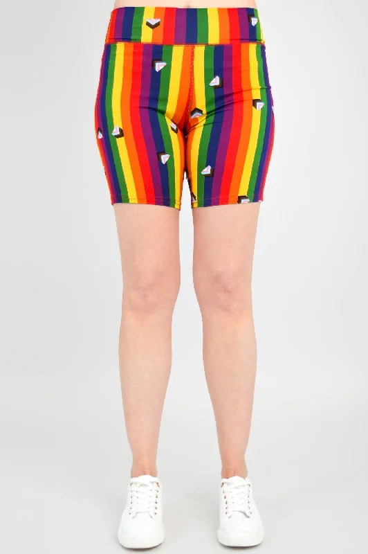 Hallie Shorts, Pride Rainbow, Bamboo